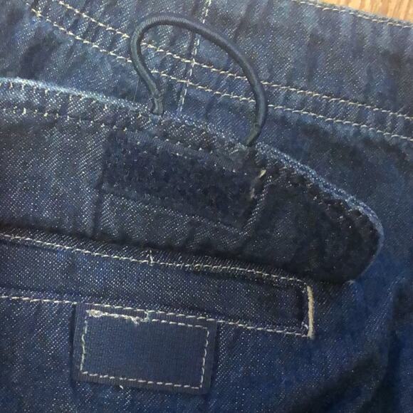 J. Jill Blue Tie Front Denim Trouser Pant Jeans Size 6P (Petite 6) - Picture 8 of 10